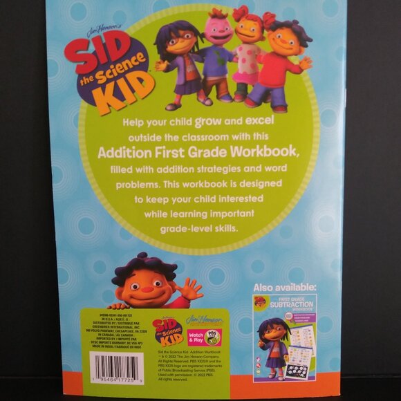 Sid the Science Kid First Grade Addition Math Workbook - Picture 2 of 6